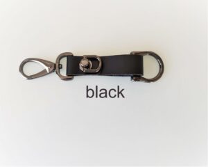 KeyO Black Leather Key Strap