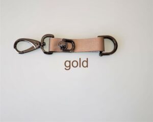 KeyO Gold Leather Key Strap