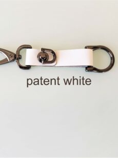 KeyO White Patent Leather Key Strap