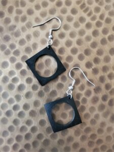 Brigitte Black Earrings