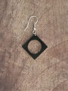 Black Squared Hoop Brigitte