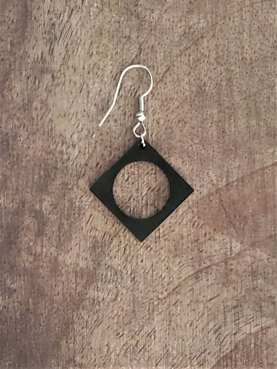 Black Squared Hoop Brigitte