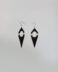 Bayla Black Leather Earrings