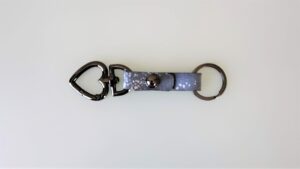 Key-O Black Key Carabiner Blue Leather Strap